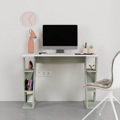 Decortie Modern Papillon 106cm Working Desk Particleboard 3 Mini ...