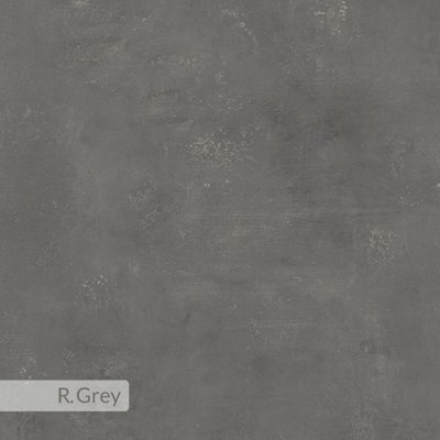 Decortie Modern Xana Round Dining Table up to 4 Seater Black Metal 4 Legs Kitchen Table of 90x77.5cm Retro Grey