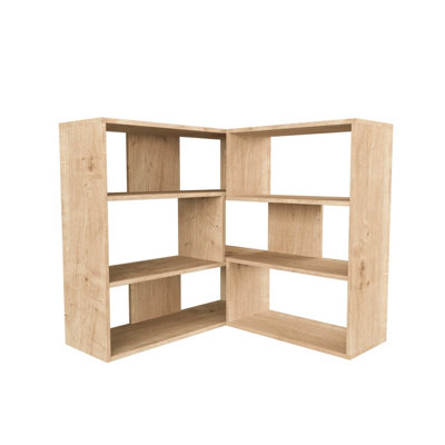 Short corner store shelf unit