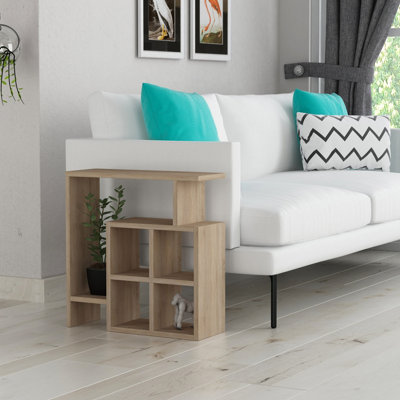 Decortie Mondri Modern Side End Table Oak Multipurpose With Creativeness  H 57cm