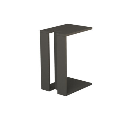 Decortie Muju Modern C Shape Table Anthracite Grey Anthracite Grey ...