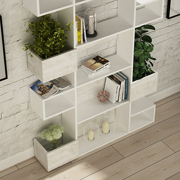 Decortie Niho Modern Bookcase Display Unit Room Separator Decortie Niho Modern Bookcase Display Unit Room Separator
