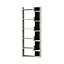 Decortie Oppa Modern Bookcase Display Unit White Anthracite Grey Tall 162.4cm