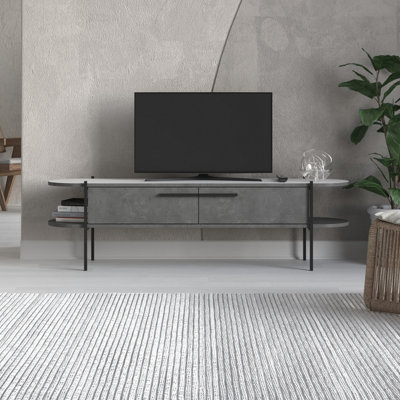 Grey 65 deals inch tv stand