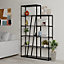 Decortie Pal Modern Bookcase Display Unit Room Separator Anthracite Grey Tall 178cm