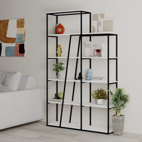 Decortie Pal Modern Bookcase Display Unit Room Separator White Tall 178cm