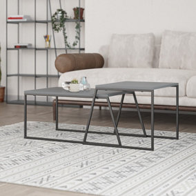 Decortie Pal Modern Coffee Table Anthracite Grey Multipurpose  H 38cm