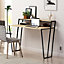 Decortie Pal Modern Study Desk Oak With Monitor Stand  Width 124cm