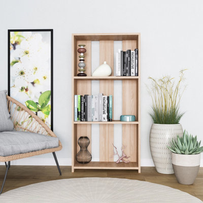 Decortie Parnel Modern Bookcase Oak DIY at B&Q