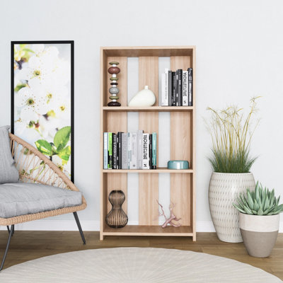 Decortie Parnel Modern Bookcase Oak