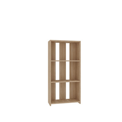 Decortie Parnel Modern Bookcase Oak