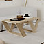 Decortie Pipra Modern Coffee Table Oak Multipurpose  H 40cm