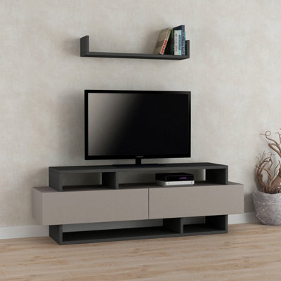 Grey color store tv unit