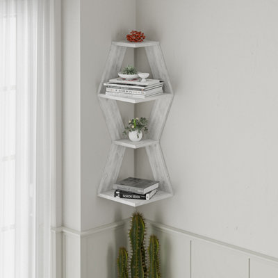 Narrow corner shelving unit outlet
