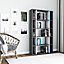 Decortie Sanborn Bookcase Anthracite Grey - White