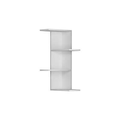Decortie Saso Modern Corner Shelf White 85cm Narrow