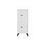 Decortie Spark Modern Storage Cabinet Multipurpose White H 151cm
