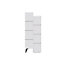 Decortie Stair Modern Storage Cabinet Multipurpose White Bathroom Living Room H 156cm