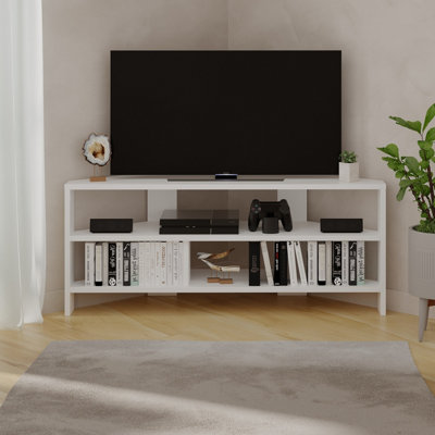 Timber and white clearance entertainment unit
