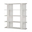 Decortie Tita Modern Bookcase Display Unit White Medium 122cm