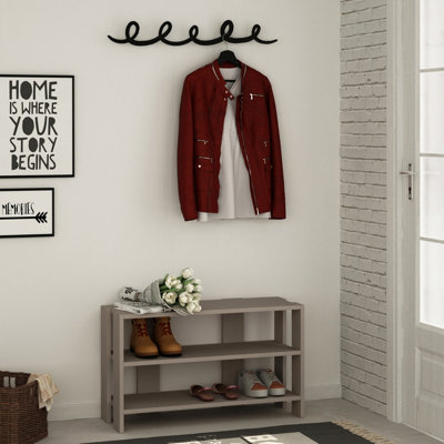 Decortie Tono Shoe Rack Hanger Mocha Grey