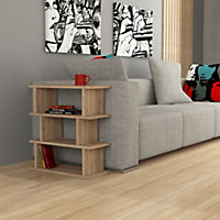 Decortie Totem Modern Side End Table Oak Multipurpose With Creativeness  H 60cm