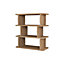Decortie Totem Modern Side End Table Oak Multipurpose With Creativeness  H 60cm