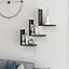 Decortie Wesley Modern Wall Shelf Anthracite Grey