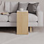 Decortie Zetti Modern C Shape Table Oak White Multipurpose  H 57cm