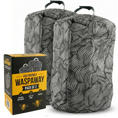 Decoy Wasp Nest Garden Wasp Deterrent Pack of 2 Outdoor Fabric Nests