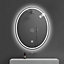 DEENZ 70X50 Cm Double LED Oval Lighted Bathroom Wall Mirror 3 Color Light Touch Switch With Fog Pad Illuminated Backlit L8033