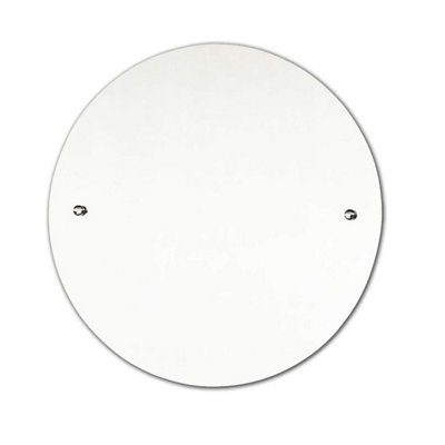 DEENZ Round Drilled Mirror Wall Mounted Frameless Bathroom Living Room