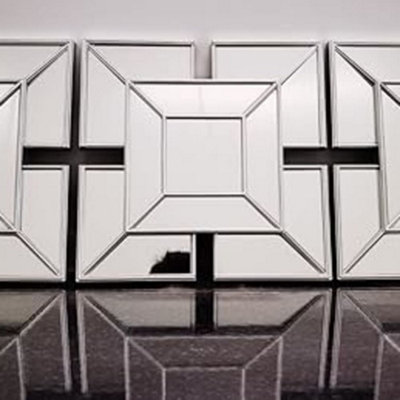 DEENZ Wall Mirrors decorative Set Of 3 Art Deco Style Mirrors 1920 ...