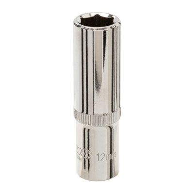 DEEP 12mm Socket Driver 6 Point 3/8" Ratchet Spanner Bit Steel Square Tool
