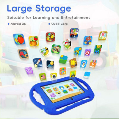 Deep Blue 7 Inch Android 10 Early Learning Tablet with 2 plus 32GB