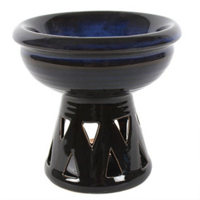 Deep Bowl Oil Burner - Black/Blue