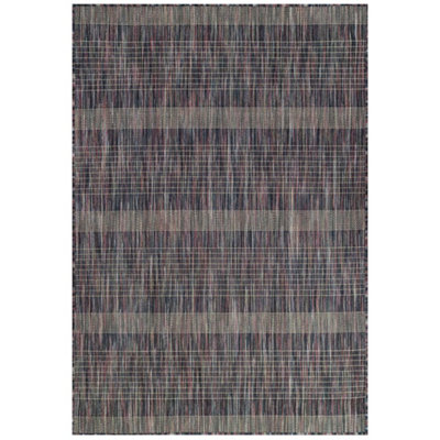 Deep Purple Durable Soft Plastic Mottled Flatweave Indoor Outdoor Area Rug 120x170cm