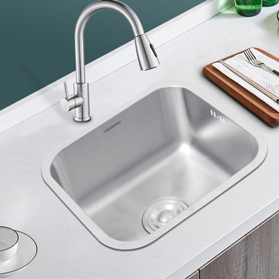 Deep Single Bowl Stainless Steel Catering Inset Kitchen Sink and ...