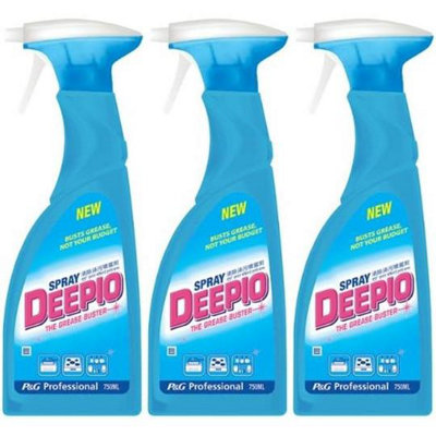 Deepio Professional Degreaser Spray 750ml (Pack of 3)