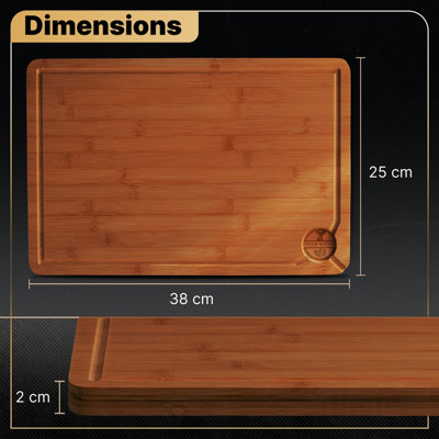 Bamboo Wooden Chopping Board With Handle - Small - Size - 29 X 19 X 1.8 Cm At ₹ 90/piece In Vasai Virar