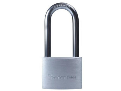 DEFENDER - Aluminium Padlock Long Shackle 40mm