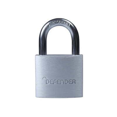 Defender Aluminium Padlock Multi Colour (Standard Shackle 30mm)