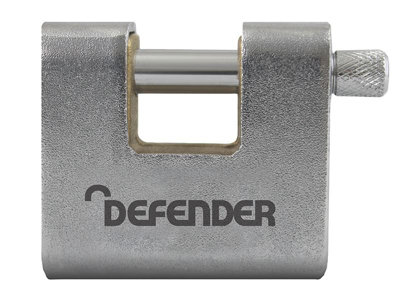 DEFENDER - Armoured Warehouse Block Padlock 60mm Keyed Alike