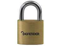 DEFENDER - Brass Padlock 30mm Keyed Alike