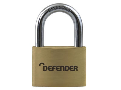 DEFENDER - Brass Padlock 50mm Keyed Alike