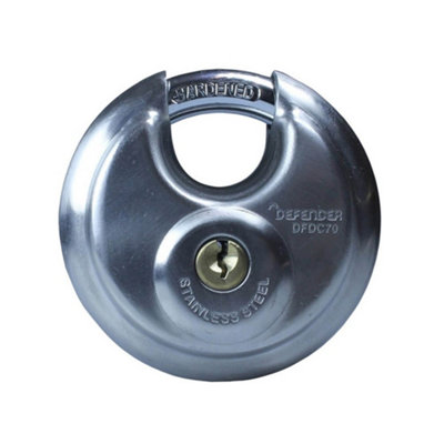 DEFENDER DFDC70T Diskus Padlock Twin Pack 70mm DEFDC70T