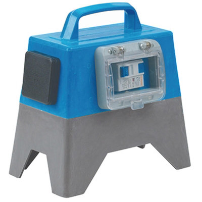 Defender Portable 240V Safety Power Box 13A, External MCB, 2m Cable