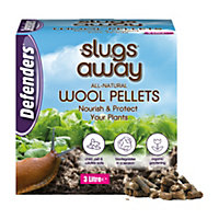 Defenders Slugs Away Wool Pellets 3L Natural, Poison Free Slug Deterrent