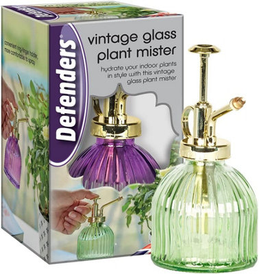 Defenders Vintage Glass Plant Mist Sprayer (assorted Colours)