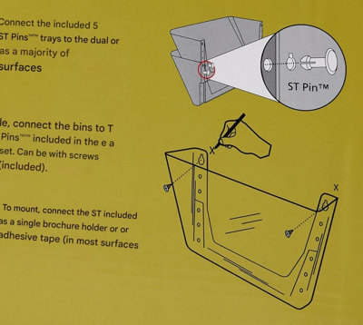 Deflecto - Clear Acrylic Wall Mounted A4 Unbreakable Docupocket ...